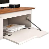 Rack Aparador Suspenso Flex Com 2 Portas Flop Off White/freijó - 2