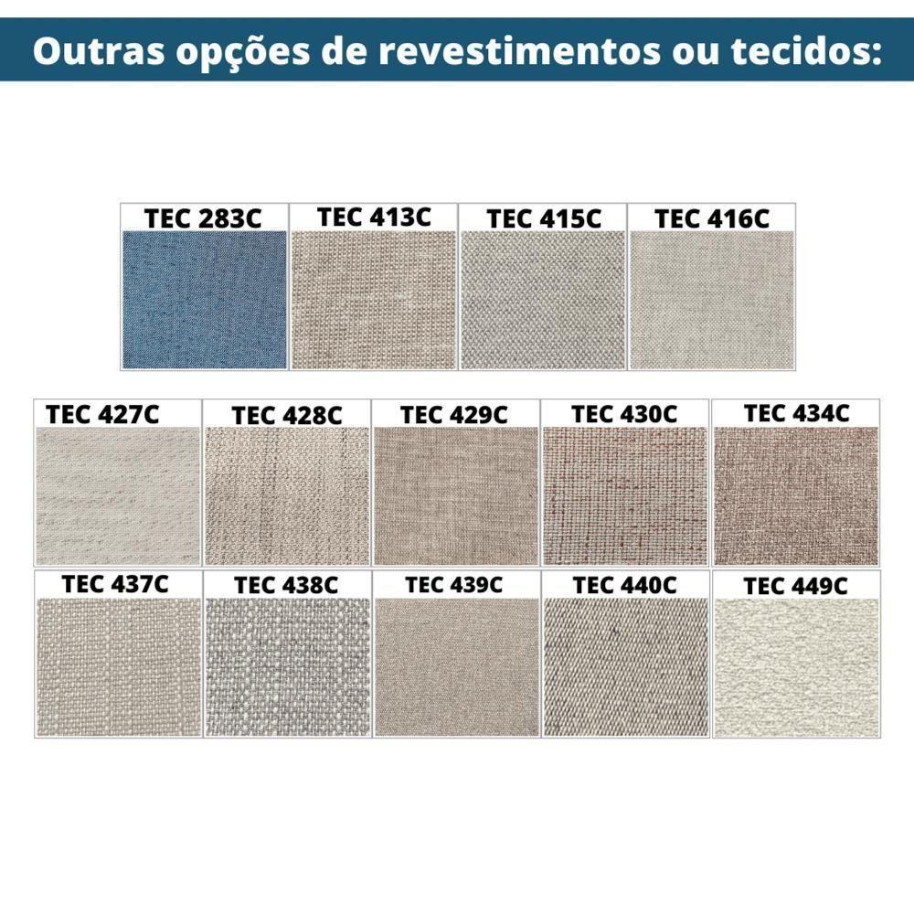 Sofá Navi Ozki 136 Cm Madeira Eucalipto Cedro Tecido Azul Corda Redonda Rami - 6