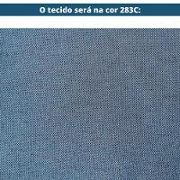 Sofá Navi Ozki 136 Cm Madeira Eucalipto Cedro Tecido Azul Corda Redonda Rami - 3