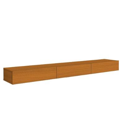 Rack Suspenso Para Painel Ou Tv Até 75 Polegadas 3 Portas 1,54m Egeo Edn Madeirado