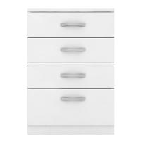 Cômoda Para Quarto 4 Gavetas Astral 02 Branco - Mpozenato - 4