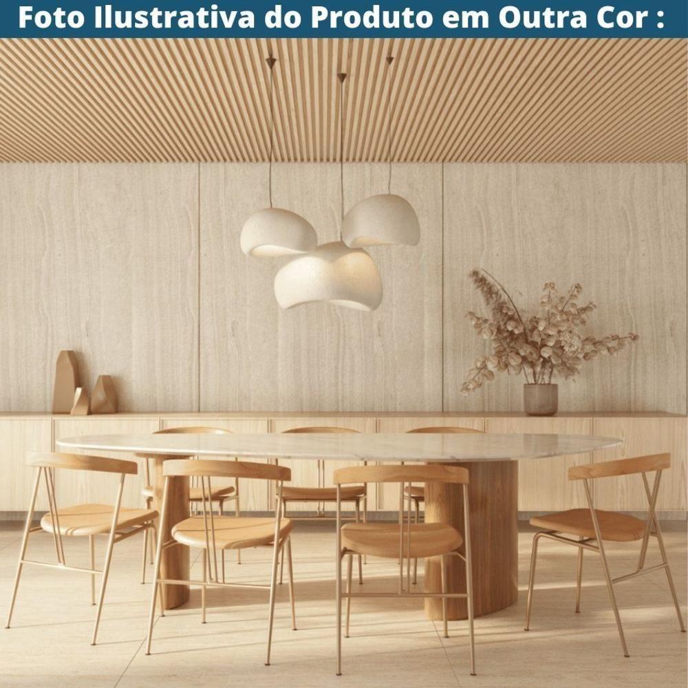 Kit 2 Cadeiras Escandinávia Fratini Encosto Madeira Assento Tecido Cinza Estrutura Aço Preto - 9