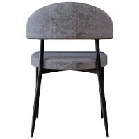 Cadeira De Jantar Estofada Kit 8 Chloe M25 Linho Lautrec Cinza - Mpozenato - 7