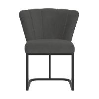 Kit 4 Cadeiras Jantar Flor Mesa Cozinha Reforçada Base Metal Preta Cinza - 5