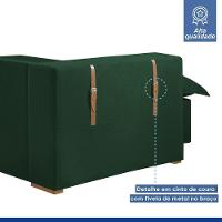 Sofá Cama Retrátil E Reclinável Arizona Veludo Verde 2,40m - 9