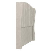 Cabeceira Casal King Cama Box 195cm Glenda Z04 Veludo Bege - Mpozenato - 7