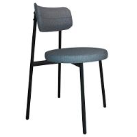 Cadeira De Jantar Estofada Kit 8 Nyka M25 Linho Cinza - Mpozenato - 5