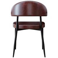 Cadeira De Jantar Estofada Kit 6 Chloe M25 Sintético Café - Mpozenato - 7