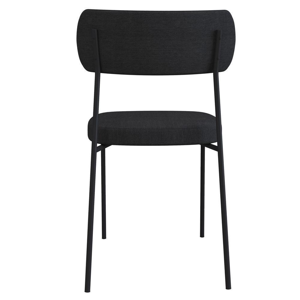 Cadeira Estofada Milli Corano/linho A14 Caramelo/grafite - Mpozenato - 5