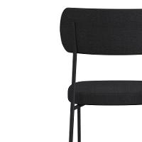 Cadeira Estofada Milli Corano/linho A14 Caramelo/grafite - Mpozenato - 3