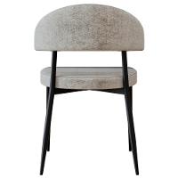 Cadeira De Jantar Estofada Fixa Chloe M25 Linho Lautrec Off - Mpozenato - 6