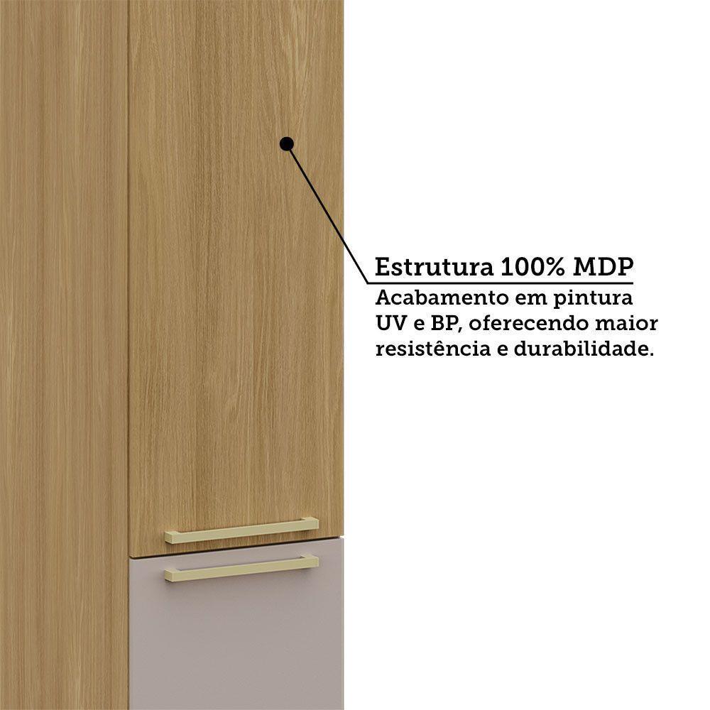 Paneleiro Simples 40cm 2 Pts Elegance Luciane Móveis Freijó/freijó Brasil/cinammon - 5
