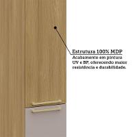 Paneleiro Simples 40cm 2 Pts Elegance Luciane Móveis Freijó/freijó Brasil/cinammon - 5