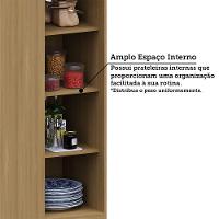 Paneleiro Simples 40cm 2 Pts Elegance Luciane Móveis Freijó/freijó Brasil/cinammon - 6