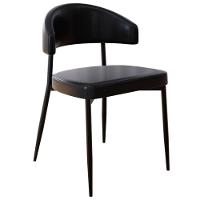 Cadeira De Jantar Estofada Kit 4 Chloe M25 Sintético Preto - Mpozenato - 5