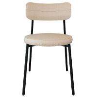 Cadeira De Jantar Estofada Kit 4 Nyka M25 Linho Areia - Mpozenato - 6