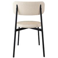 Cadeira De Jantar Estofada Kit 4 Nyka M25 Linho Areia - Mpozenato - 7