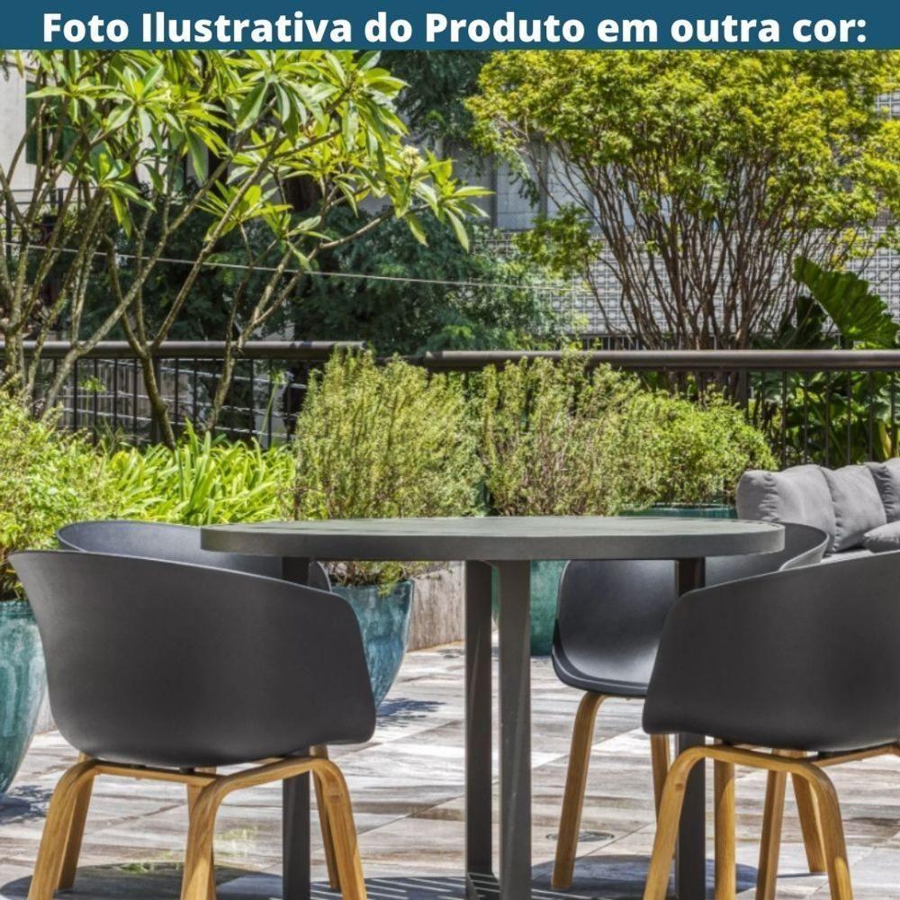 Kit 4 Cadeiras Toledo Fratini Assento Em Polipropileno Fendi Base Aço Acabamento Idêntico á Madeira - 8