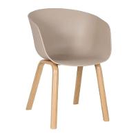 Kit 4 Cadeiras Toledo Fratini Assento Em Polipropileno Fendi Base Aço Acabamento Idêntico á Madeira - 2