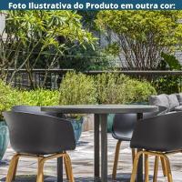 Kit 4 Cadeiras Toledo Fratini Assento Em Polipropileno Fendi Base Aço Acabamento Idêntico á Madeira - 8