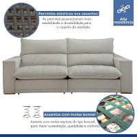 Sofá Retrátil E Reclinável Martinho Boucle Gelo 2,30m - 5
