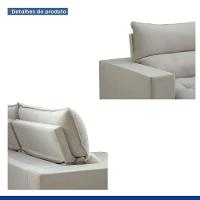 Sofá Retrátil E Reclinável Martinho Boucle Gelo 2,30m - 10