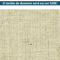 Sofá Odara Ozki 220 Cm Madeira Eucalipto Cedro Tecido Composê Bege E Verde Corda Redonda Rami - 10