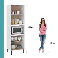 Torre Quente Miami Para 1 Forno 4 Portas Carraro Branco - 6