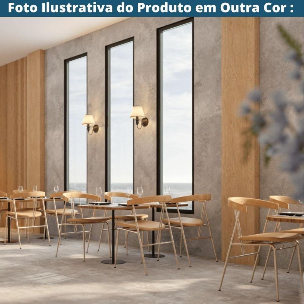 Kit 2 Cadeiras Escandinávia Fratini Encosto Madeira Assento Pu Caramelo Estrutura Aço Preto - 6