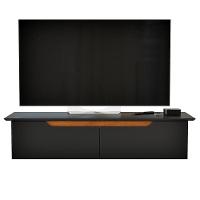 Rack Aparador Suspenso Flex Com 2 Portas Flop Preto - 8