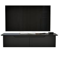 Rack Aparador Suspenso Flex Com 2 Portas Flop Preto - 9