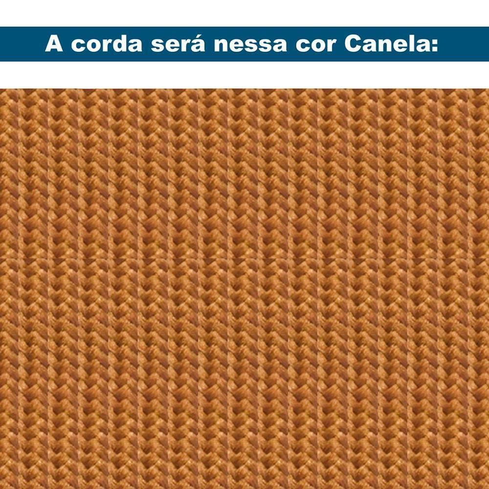 Sofá Los Ozki 200 Cm Madeira Eucalipto Cedro Tecido 430c Corda Redonda Canela - 6