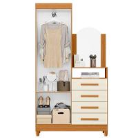 Guarda-roupa Solteiro Com Cômoda Capri 2 Portas Cinamomo/off White - 2