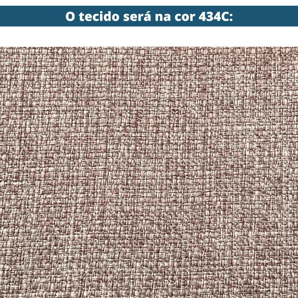 Sofá évora Ozki 140 Cm Madeira Eucalipto Cedro Tecido Cinza Corda Redonda Rami - 5