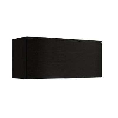 Armário Aéreo Cozinha Modulado Alpha 2503 Com 1 Porta Basculante 80cm Preto - Carraro