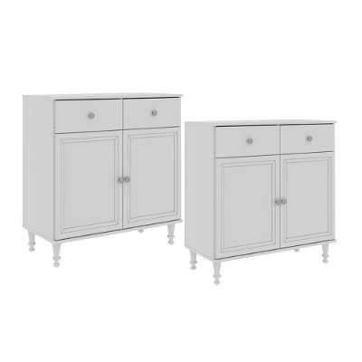 Aparador Buffet Ditália 2 Gavetas 2 Portas 2 Unidades R-629 Branco