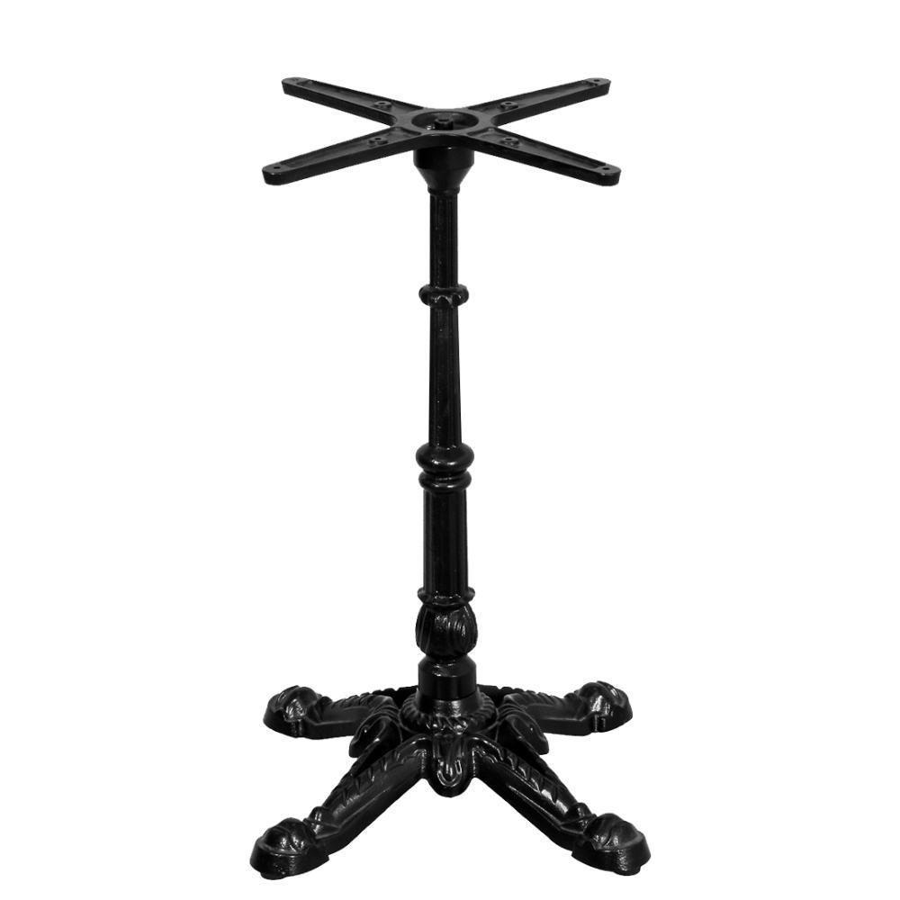 Base De Mesa Apus Em Ferro Preto 75 Cm (alt) Tampo Mdp Redondo Grafito 80 Cm (larg) X 2,5 Cm (alt) - 2