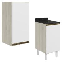 Armario Aereo Balcao 1 Porta 40cm Mdf Kali Nicioli Bianco Toq Branco Uv - 1