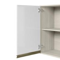 Armario Aereo Balcao 1 Porta 40cm Mdf Kali Nicioli Bianco Toq Branco Uv - 6
