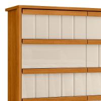 Cômoda Para Quarto Com 8 Gavetas 136cm Avila Off/cinamomo Z10 - Mpozenato - 5