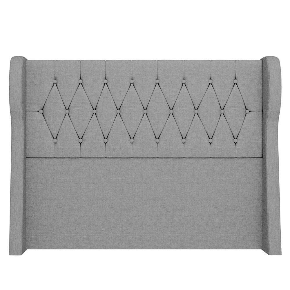 Cabeceira Casal Queen Cama Box 160cm Malva Z04 Linho Cinza - Mpozenato - 6