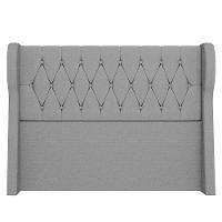 Cabeceira Casal Queen Cama Box 160cm Malva Z04 Linho Cinza - Mpozenato - 6