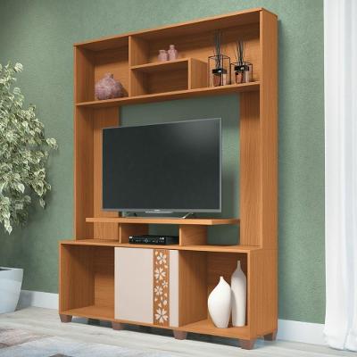 Estante Para Tv 47 Pol 136cm Milla Off White/cinamomo - Hb Móveis