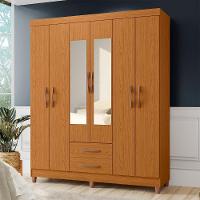 Guarda Roupa Solteiro 154cm Com Espelho Dony A02 Cinamomo - Mpozenato - 2