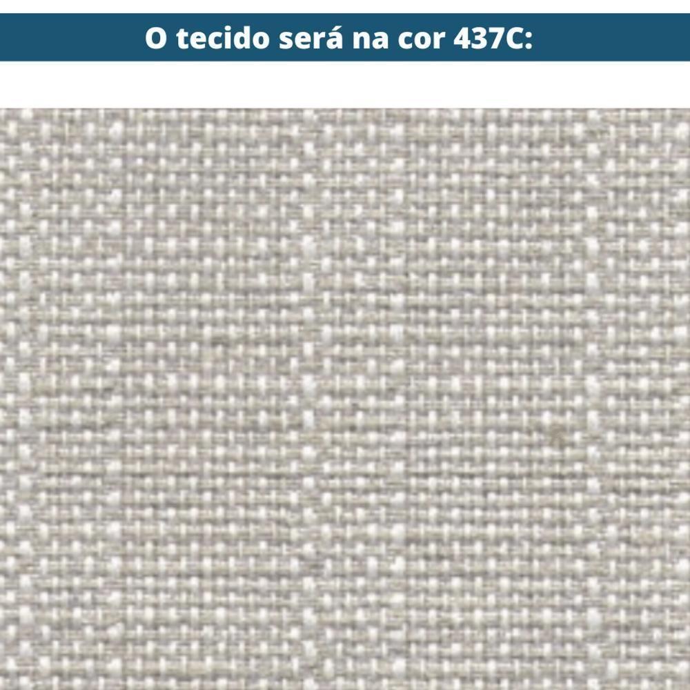 Sofá Gandú Ozki 137 Cm Madeira Eucalipto Cedro Tecido Bege Corda Couro Reconstituído - 4
