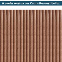 Sofá Gandú Ozki 137 Cm Madeira Eucalipto Cedro Tecido Bege Corda Couro Reconstituído - 5