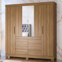 Guarda Roupa Casal 4 Portas 6 Gavetas Cadis D02 Amendola Touch - Mpozenato - 2