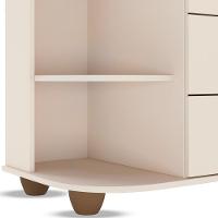 Cômoda Infantil Com Cantoneira E 4 Gavetas 100% Mdf New Lorena Off White - Phoenix - 8