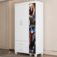 Guarda Roupa Infantil 89cm Com 3 Portas Herói Aranha Z53 - Mpozenato - 2
