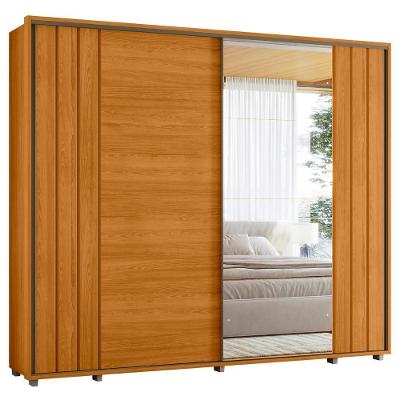 Guarda Roupa Casal 278cm 2 Portas 4 Espelhos Mya Cinamomo Z10 - Mpozenato
